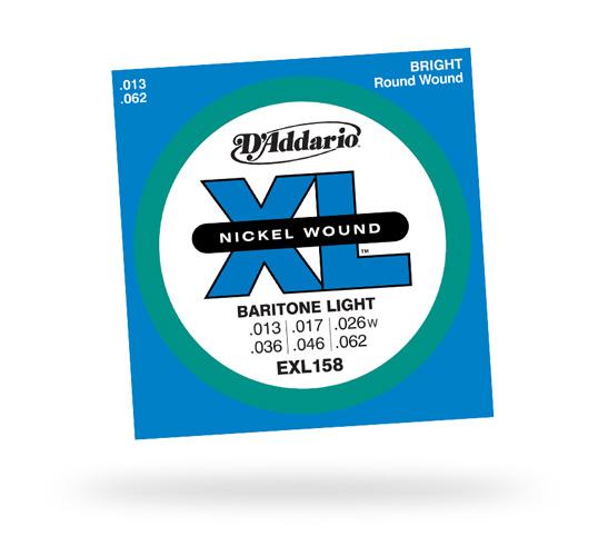 D`Addario EXL158 XL Nickelwound Baritone Light 13-62