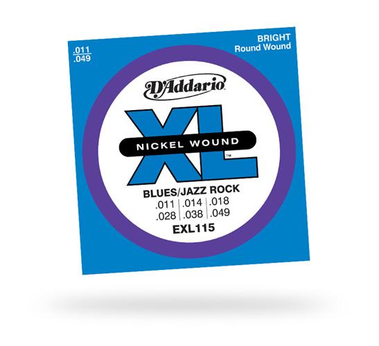 D`Addario EXL115 XL Nickelwound BluesJazzRock 11-49