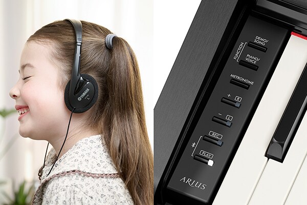 Yamaha Arius YDP-146 гра в навушниках