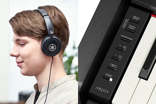 Yamaha Arius YDP-S36 игра в наушниках