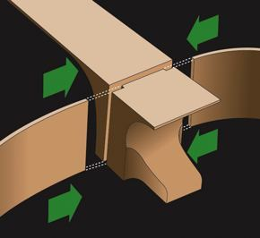 Технологія кріплення грифа Spanish Heel Neckjoint в ADMIRA A20