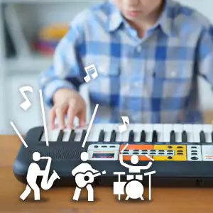 Панель керування стилями та функцією Smart Chord на Yamaha PSS-F30