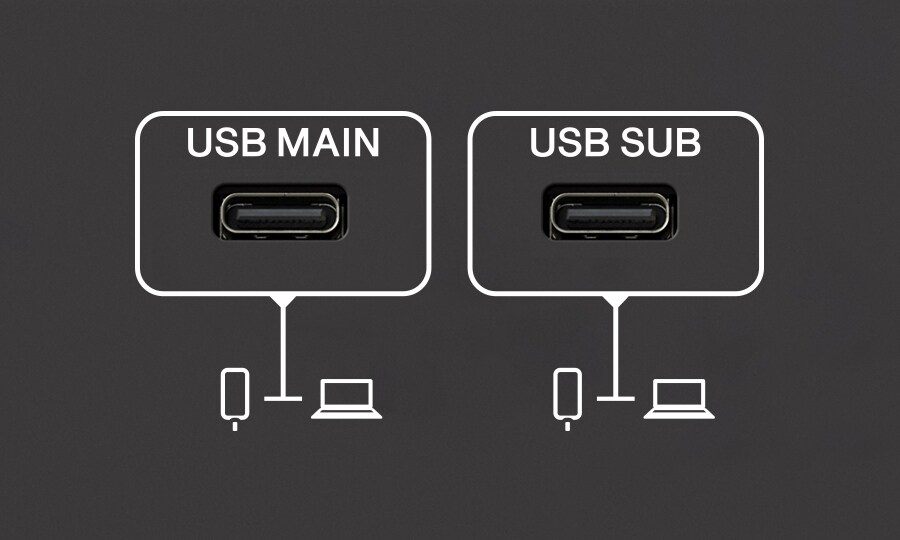 Yamaha URX22 два USB порта