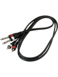RCL20932 D4 Patch Cable - 2 x RCA to 2 x TS Jack (1.5m), зображення 1