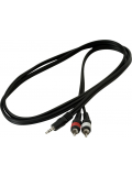 RCL20902 D4 Patch Cable - 2 x RCA to TRS MiniJack (1.5m), зображення 3