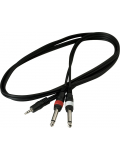 RCL20912 D4 Patch Cable - 2 x TS Jack to TRS MiniJack (1.5m), зображення 2