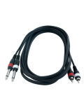 RCL20932 D4 Patch Cable - 2 x RCA to 2 x TS Jack (1.5m), зображення 2