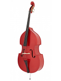 1950LCRD Harlequin Rockabilly Double Bass 3/4 (Red), зображення 1