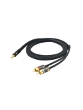 PW-MP-05 Custom Series Dual RCA to 3.5 Stereo Mini Jack Cable (1.5m), зображення 3