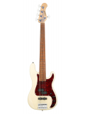MetroLine 21-Fret Hybrid P/J Bass, Alder, 5-String (Solid Olympic White High Polish), зображення 1