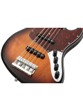MetroLine 21-Fret Vintage J/J Bass, Alder, 5-String ('59 Burst Transparent High Polish), зображення 4