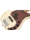 MetroLine 21-Fret Hybrid P/J Bass, Alder, 5-String (Solid Olympic White High Polish), зображення 6