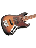 MetroLine 21-Fret Vintage J/J Bass, Alder, 5-String ('59 Burst Transparent High Polish), зображення 2