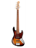 MetroLine 21-Fret Vintage J/J Bass, Alder, 5-String ('59 Burst Transparent High Polish), зображення 1