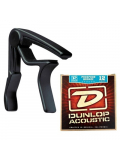 83CBA 12 AC TRIGGER ACOUSTIC CAPO PLUS STRINGS, зображення 1
