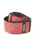 D6711 JACQUARD PAISLEY RED STRAP, зображення 1
