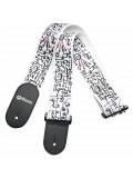 STEVE VAI PRINT - ART STRAP WHITE, зображення 1