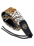 Cheetah Guitar Strap with Leather Ends, зображення 2