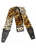 Cheetah Guitar Strap with Leather Ends, зображення 1
