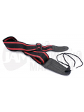 GS100 (BLACK-RED) GUITAR STRAP, зображення 1