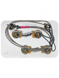 GW2101 LES PAUL WIRING HARNESS WITH STRAIGHT TOGGLE SWITCH AND 500K LONG SHAFT POTS, зображення 1