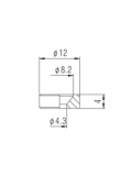 HB002 CR NECK JOINT BUSHING (CHROME), зображення 2