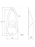 Paxphil HJ001 BK STRAT STYLE JACK PLATE (BLACK), зображення 2