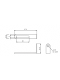 HK002 LP-STYLE PICKGUARD BRACKET (CHROME), зображення 2