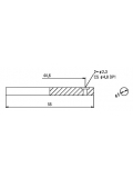 HS010 CR BASS GUITAR STRING TENSION BAR (CHROME), зображення 2
