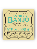 J55 BANJO PHOSPHOR BRONZE MEDIUM 5 STRING 10-23, зображення 1 | JAM J55 BANJO PHOSPHOR BRONZE MEDIUM 5 STRING 10-23, зображення 1