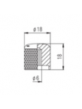NB301 CR PUSH-ON CONTROL KNOB (CHROME), зображення 2