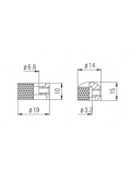 NC001 CR Dual Type Control Knob (Chrome), зображення 2