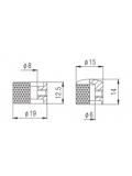 NC003 BK STACKED CONTROL KNOB (BLACK), зображення 2