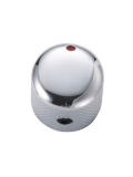 NS052 CR DOME CONTROL KNOB SCREW TYPE (CHROME), зображення 1