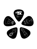 JOE SATRIANI SIGNATURE GUITAR PICKS, BLACK (Light Gauge), зображення 2