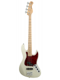 MetroExpress 21-Fret Hybrid P/J Bass, Maple, 4-String (Olympic White High Polish), зображення 1