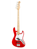 MetroExpress 21-Fret Hybrid P/J Bass, Maple, 4-String (Candy Apple Red Metallic), зображення 1