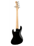 MetroExpress 21-Fret Hybrid P/J Bass, Maple, 5-String (Solid Black High Polish), зображення 2