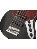 MetroExpress 21-Fret Hybrid P/J Bass, Maple, 5-String (Solid Black High Polish), зображення 4