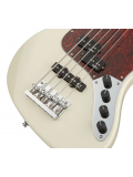 MetroExpress 21-Fret Hybrid P/J Bass, Morado, 5-String (Olympic White High Polish), зображення 4