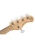 MetroExpress 21-Fret Hybrid P/J Bass, Maple, 5-String (Solid Sage Green Metallic Satin), зображення 6