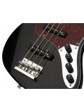 MetroExpress 21-Fret Vintage J/J Bass, Maple, 4-String (Solid Black High Polish), зображення 4
