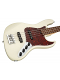 MetroExpress 21-Fret Vintage J/J Bass, Morado, 4-String (Olympic White High Polish), зображення 3