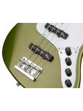 MetroExpress 21-Fret Vintage J/J Bass, Morado, 4-String (Solid Sage Green Metallic Satin), зображення 4