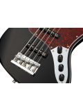 MetroExpress 21-Fret Vintage J/J Bass, Morado, 5-String (Solid Black High Polish), зображення 4