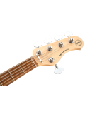 MetroExpress 21-Fret Vintage J/J Bass, Morado, 5-String (Solid Black High Polish), зображення 6