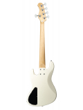 MetroExpress 21-Fret Vintage J/J Bass, Morado, 5-String (Solid Olympic White High Polish), зображення 2