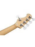 MetroExpress 21-Fret Vintage J/J Bass, Morado, 5-String (Solid Olympic White High Polish), зображення 7