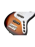 MetroExpress 21-Fret Vintage J/J Bass, Maple, 5-String (Tobacco Burst), зображення 4
