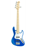 MetroExpress 21-Fret Vintage J/J Bass, Maple, 5-String (Ocean Blue Metallic High Polish), зображення 1